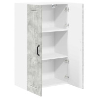 Produktbild för Väggskåp LUCCA Betonggrå 60 x 31 x 100 cm Konstruerat trä