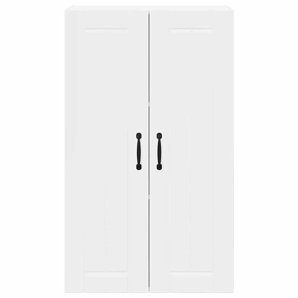 Produktbild för Väggskåp LUCCA Vit högglans 60 x 31 x 100 cm Konstruerat trä
