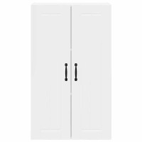 Produktbild för Väggskåp LUCCA Vit högglans 60 x 31 x 100 cm Konstruerat trä