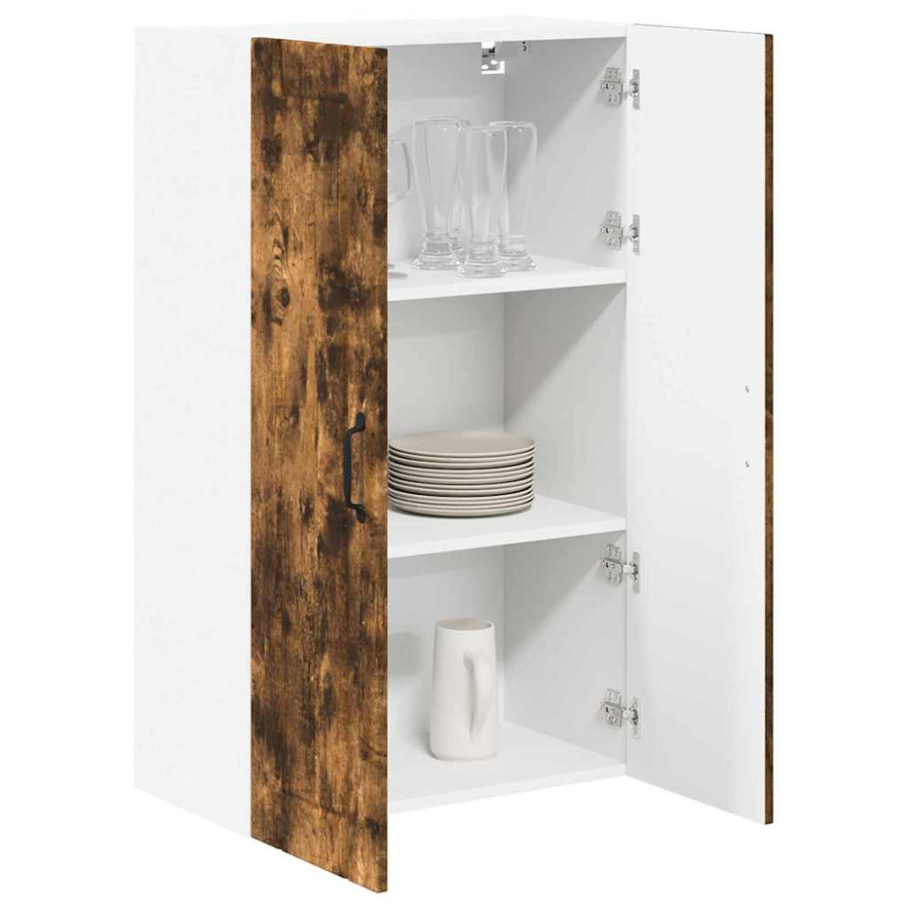 Produktbild för Väggskåp LUCCA Rökt ek 60 x 31 x 100 cm Konstruerat trä