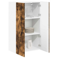 Produktbild för Väggskåp LUCCA Rökt ek 60 x 31 x 100 cm Konstruerat trä