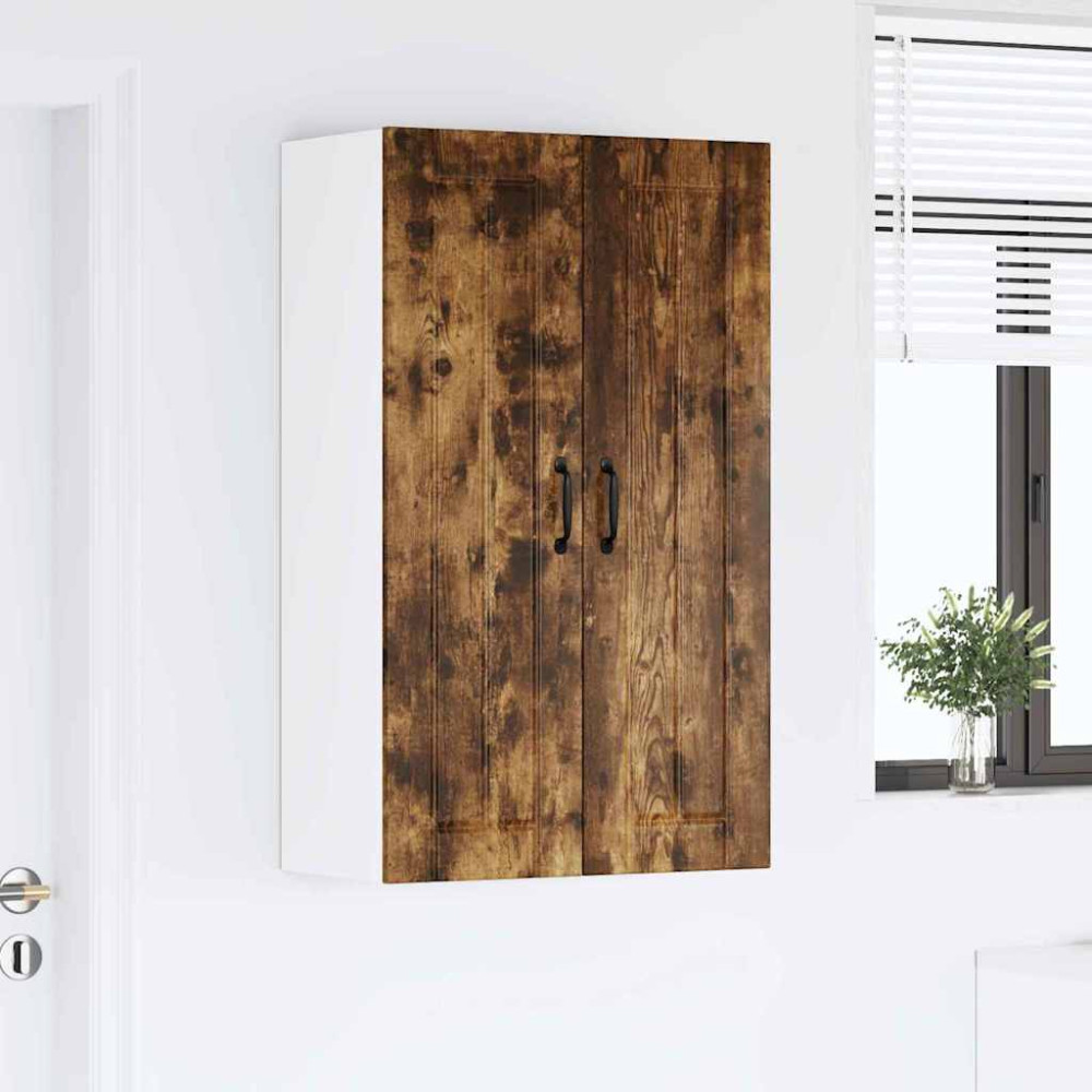 Produktbild för Väggskåp LUCCA Rökt ek 60 x 31 x 100 cm Konstruerat trä