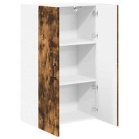Produktbild för Väggskåp LUCCA Rökt ek 60 x 31 x 100 cm Konstruerat trä