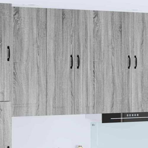 vidaXL Väggskåp LUCCA Grå sonoma-ek 60 x 31 x 100 cm Konstruerat trä