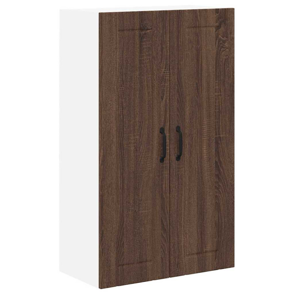 Produktbild för Väggskåp LUCCA Brun ek 60 x 31 x 100 cm Konstruerat trä