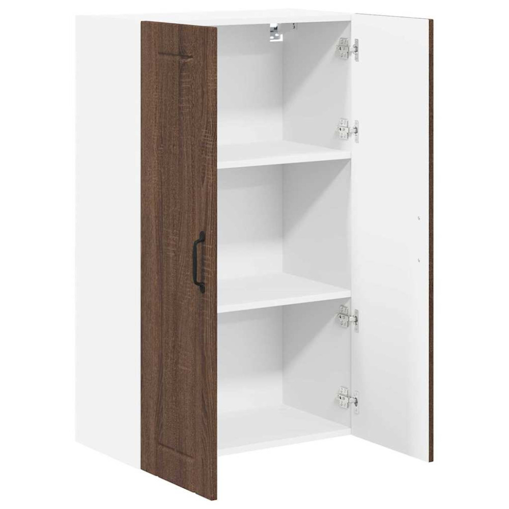 Produktbild för Väggskåp LUCCA Brun ek 60 x 31 x 100 cm Konstruerat trä