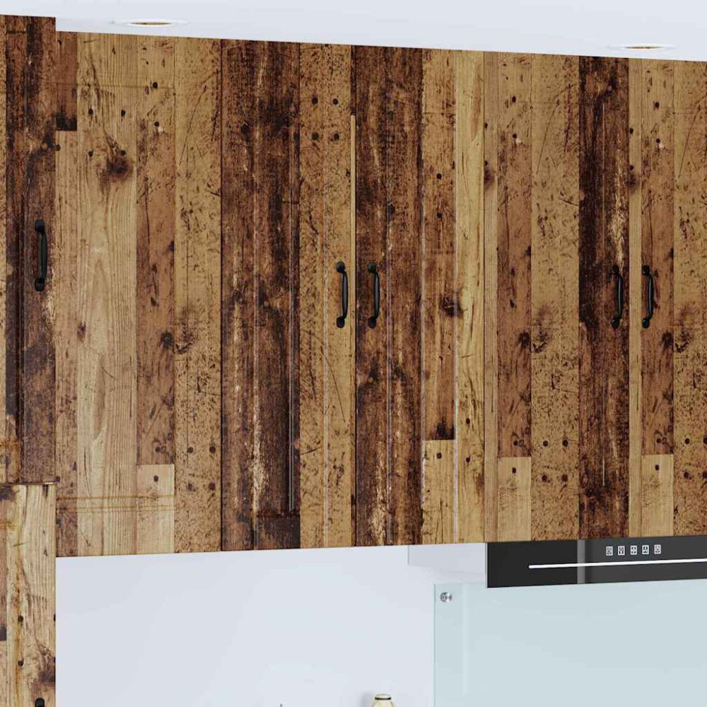 Produktbild för Väggskåp LUCCA Gammalt trä 60 x 31 x 100 cm Konstruerat trä