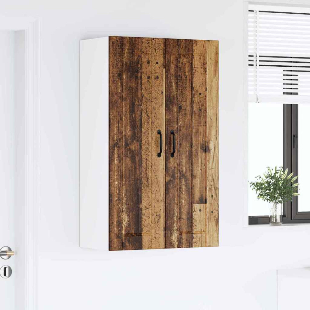 Produktbild för Väggskåp LUCCA Gammalt trä 60 x 31 x 100 cm Konstruerat trä