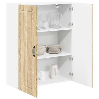 Produktbild för Väggskåp LUCCA Sonoma-ek 80 x 31 x 100 cm Konstruerat trä