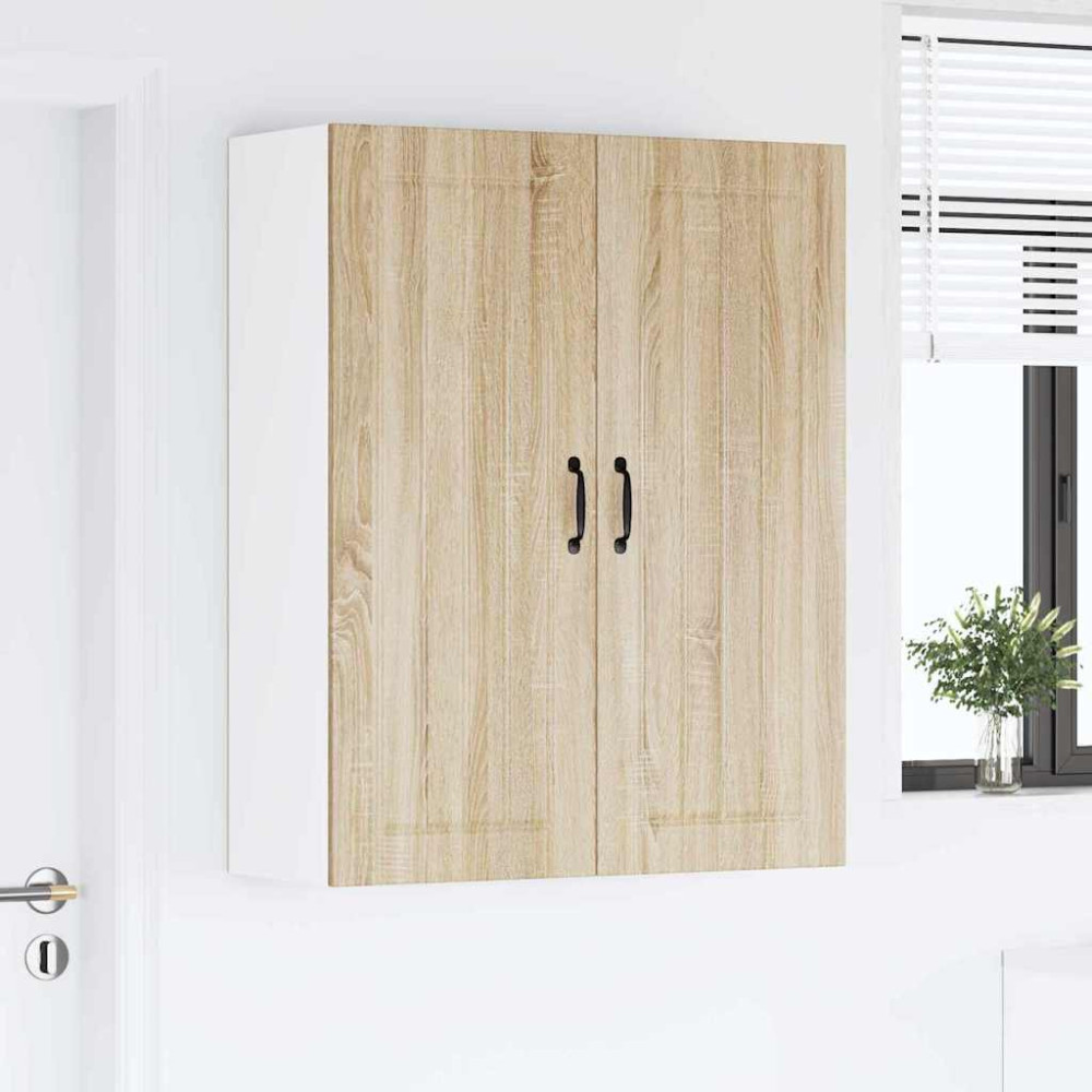 Produktbild för Väggskåp LUCCA Sonoma-ek 80 x 31 x 100 cm Konstruerat trä