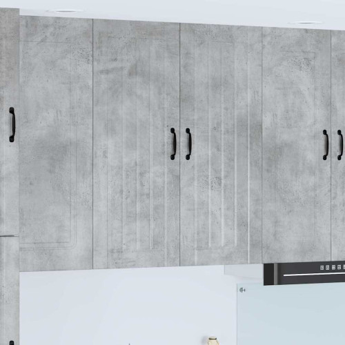 vidaXL Väggskåp LUCCA Betonggrå 80 x 31 x 100 cm Konstruerat trä