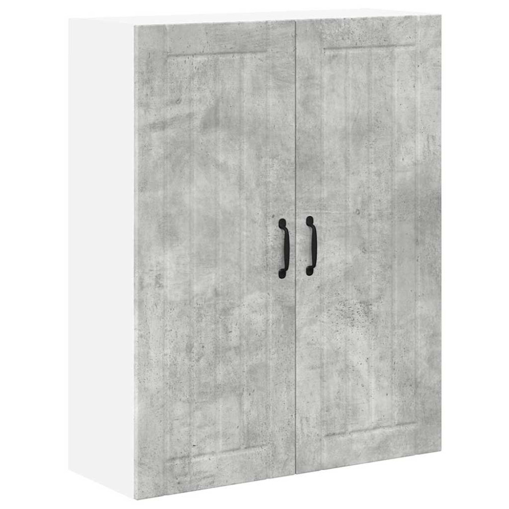 Produktbild för Väggskåp LUCCA Betonggrå 80 x 31 x 100 cm Konstruerat trä