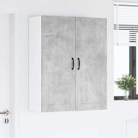 Produktbild för Väggskåp LUCCA Betonggrå 80 x 31 x 100 cm Konstruerat trä