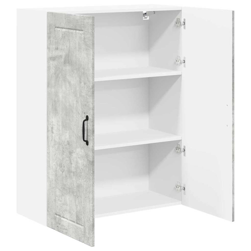 Produktbild för Väggskåp LUCCA Betonggrå 80 x 31 x 100 cm Konstruerat trä