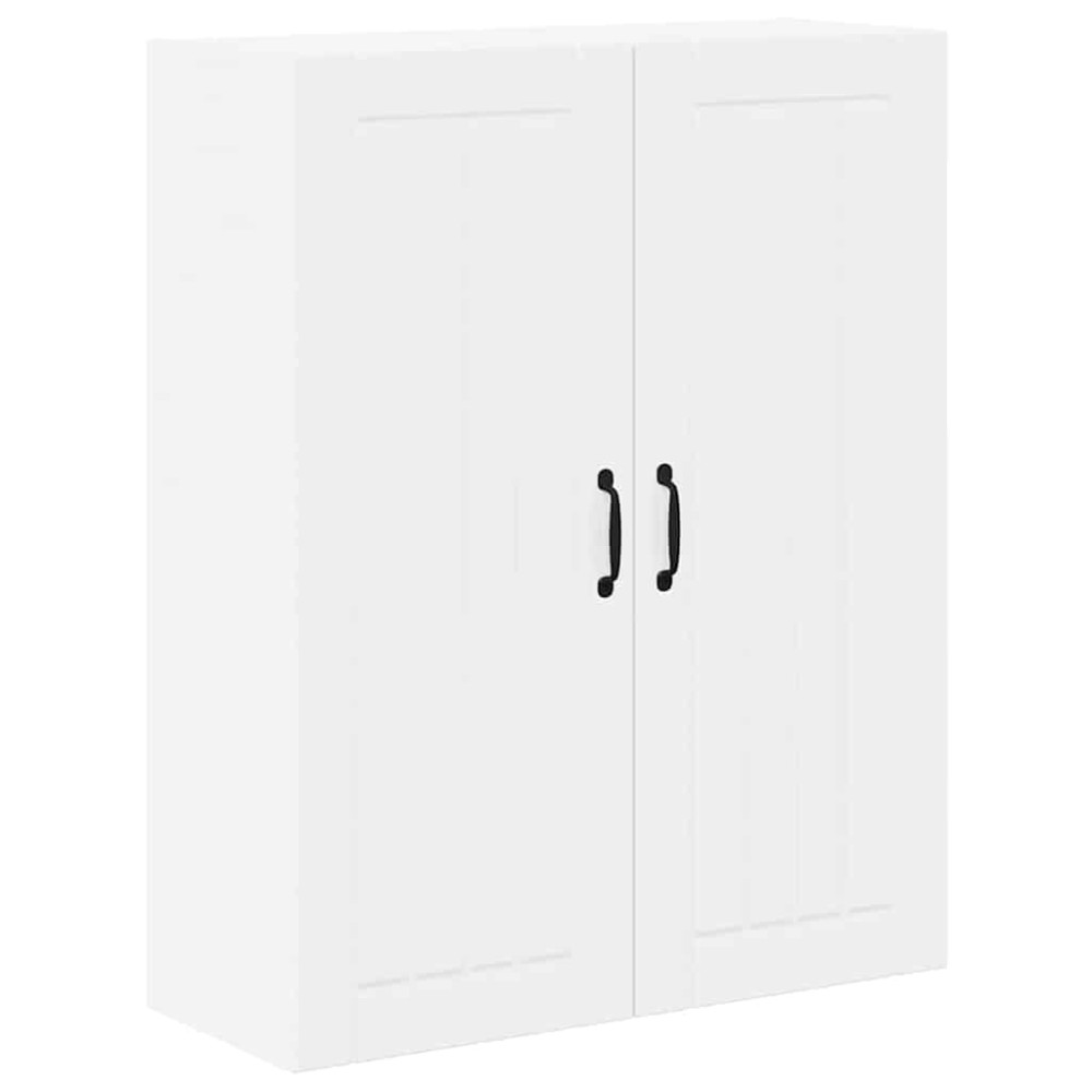 Produktbild för Väggskåp LUCCA Vit högglans 80 x 31 x 100 cm Konstruerat trä