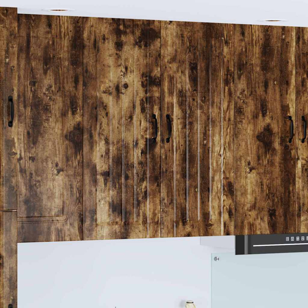 Produktbild för Väggskåp LUCCA Rökt ek 80 x 31 x 100 cm Konstruerat trä