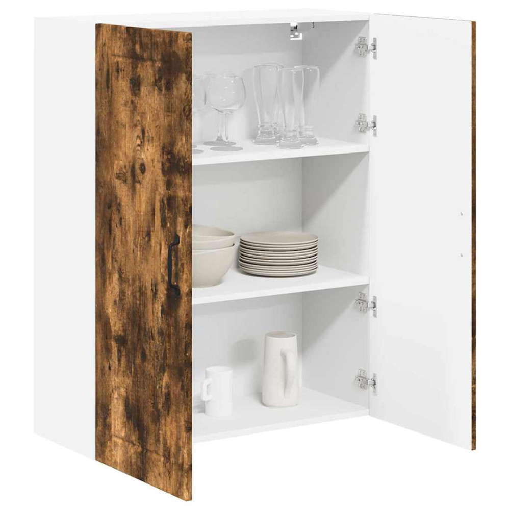 Produktbild för Väggskåp LUCCA Rökt ek 80 x 31 x 100 cm Konstruerat trä