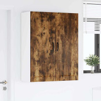 Produktbild för Väggskåp LUCCA Rökt ek 80 x 31 x 100 cm Konstruerat trä