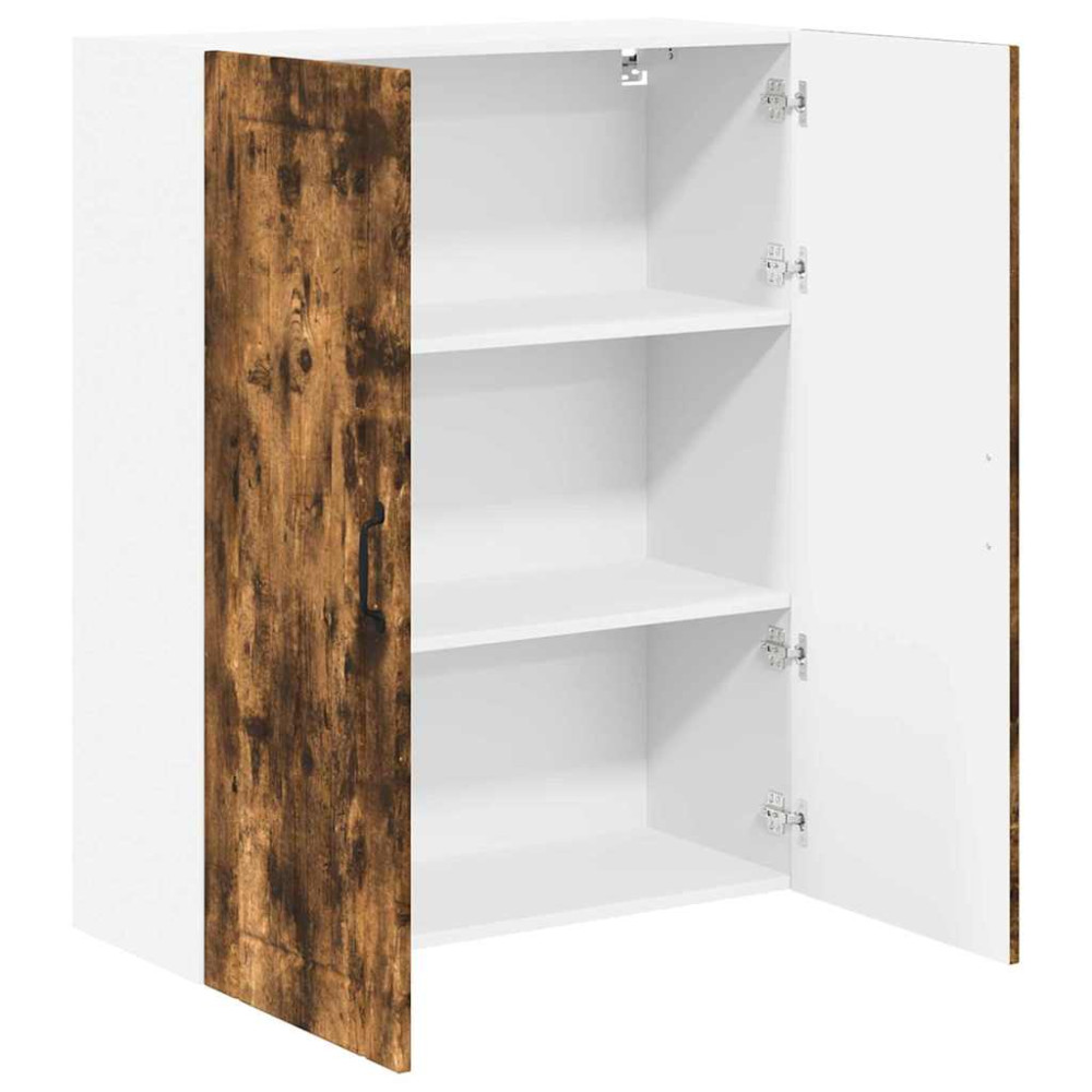 Produktbild för Väggskåp LUCCA Rökt ek 80 x 31 x 100 cm Konstruerat trä