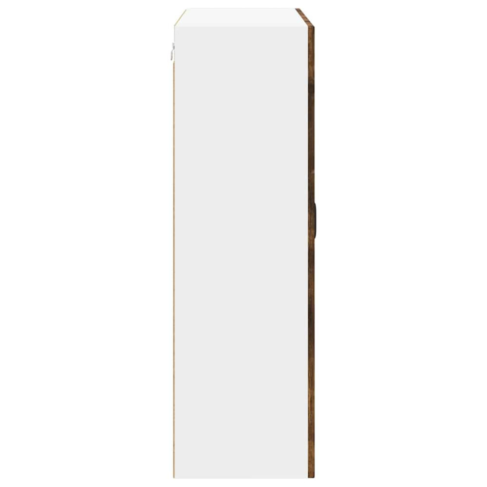Produktbild för Väggskåp LUCCA Rökt ek 80 x 31 x 100 cm Konstruerat trä