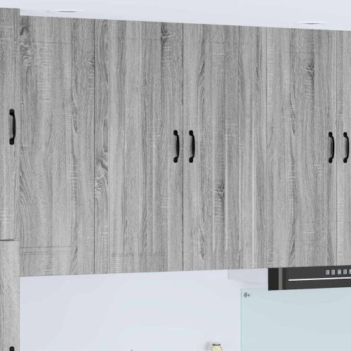 vidaXL Väggskåp LUCCA Grå sonoma-ek 80 x 31 x 100 cm Konstruerat trä