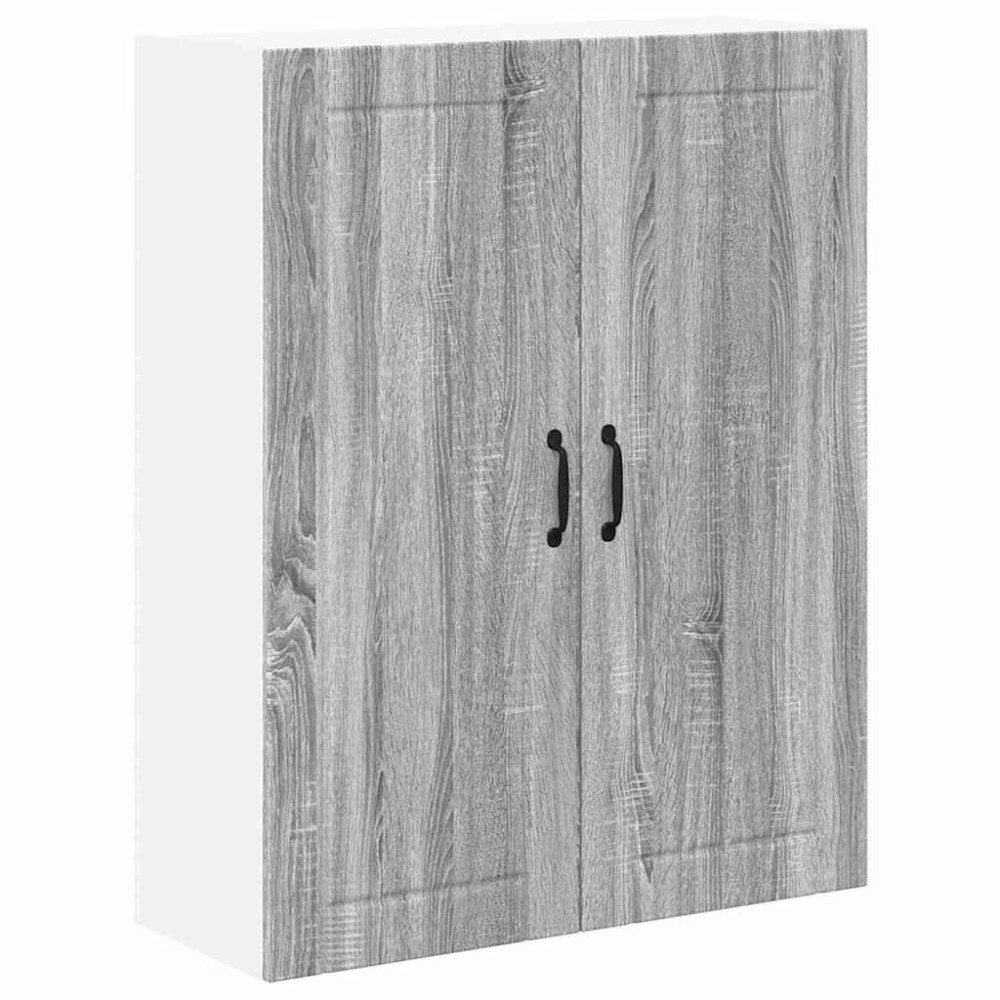 Produktbild för Väggskåp LUCCA Grå sonoma-ek 80 x 31 x 100 cm Konstruerat trä