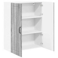 Produktbild för Väggskåp LUCCA Grå sonoma-ek 80 x 31 x 100 cm Konstruerat trä