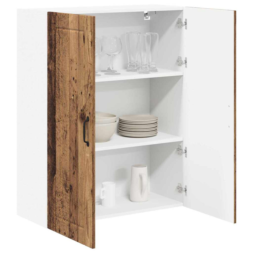 Produktbild för Väggskåp LUCCA Gammalt trä 80 x 31 x 100 cm Konstruerat trä