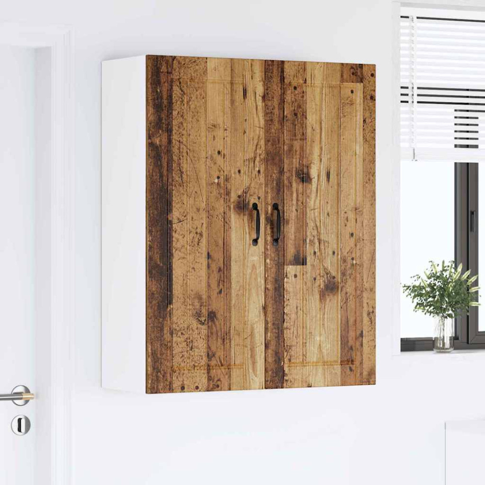 Produktbild för Väggskåp LUCCA Gammalt trä 80 x 31 x 100 cm Konstruerat trä
