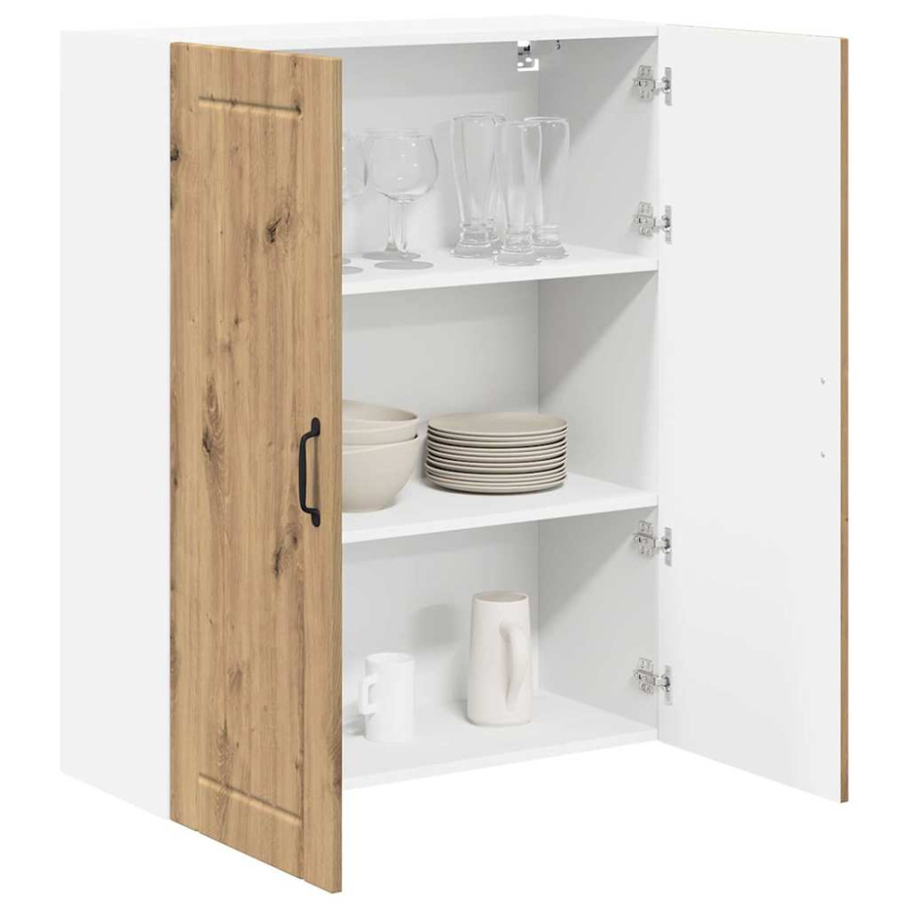 Produktbild för Väggskåp LUCCA Artisan-ek 80 x 31 x 100 cm Konstruerat trä