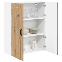 Produktbild för Väggskåp LUCCA Artisan-ek 80 x 31 x 100 cm Konstruerat trä