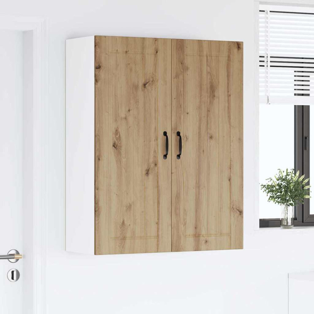 Produktbild för Väggskåp LUCCA Artisan-ek 80 x 31 x 100 cm Konstruerat trä