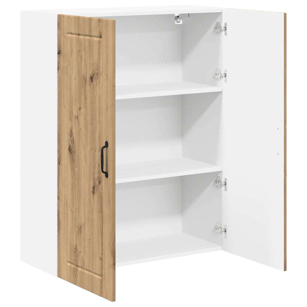 Produktbild för Väggskåp LUCCA Artisan-ek 80 x 31 x 100 cm Konstruerat trä
