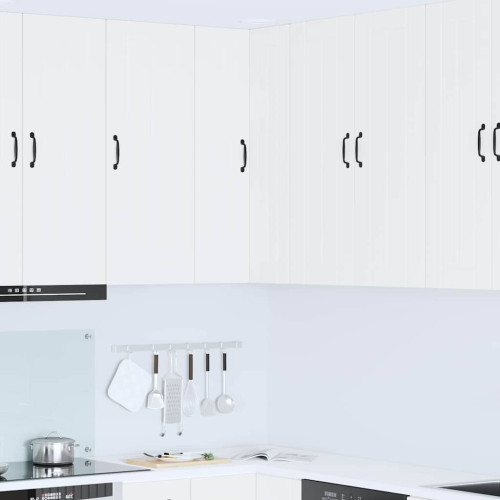 vidaXL Vägghörnskåp LUCCA Vit 57 x 57 x 100 cm Konstruerat trä