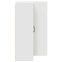 Produktbild för Vägghörnskåp LUCCA Vit 57 x 57 x 100 cm Konstruerat trä