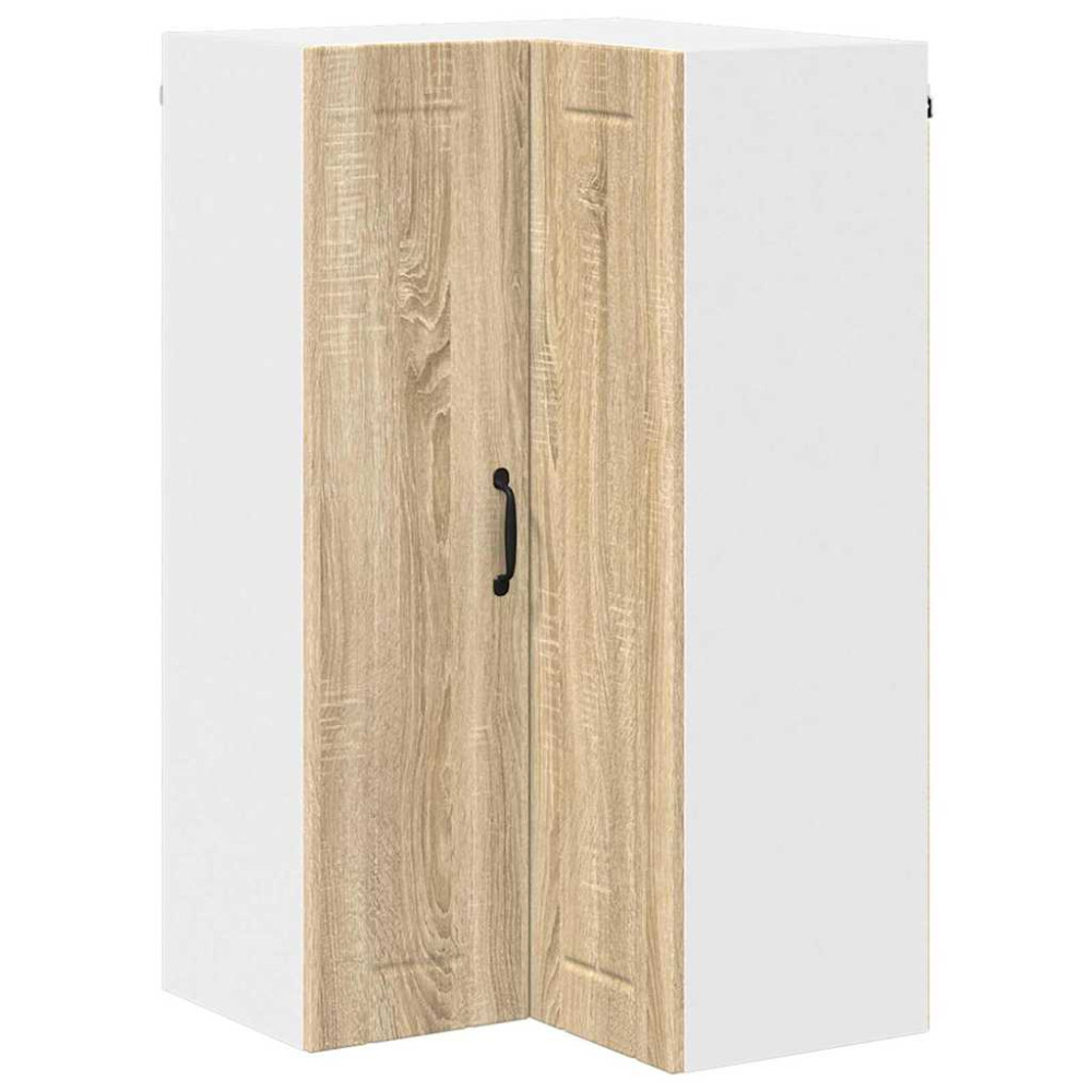 Produktbild för Vägghörnskåp LUCCA Sonoma-ek 57 x 57 x 100 cm Konstruerat trä