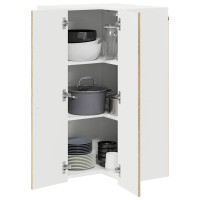 Produktbild för Vägghörnskåp LUCCA Sonoma-ek 57 x 57 x 100 cm Konstruerat trä