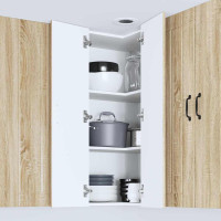 Produktbild för Vägghörnskåp LUCCA Sonoma-ek 57 x 57 x 100 cm Konstruerat trä