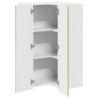 Produktbild för Vägghörnskåp LUCCA Sonoma-ek 57 x 57 x 100 cm Konstruerat trä
