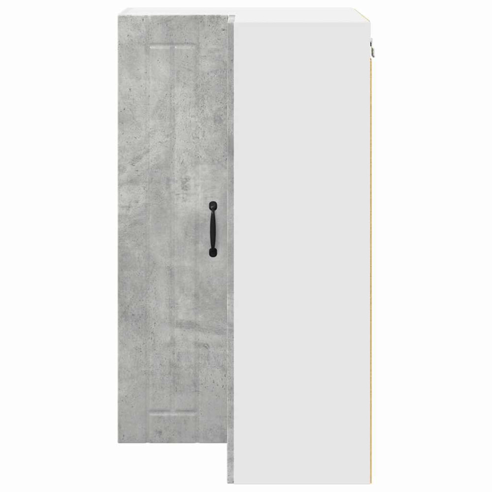 Produktbild för Vägghörnskåp LUCCA Betonggrå 57 x 57 x 100 cm Konstruerat trä