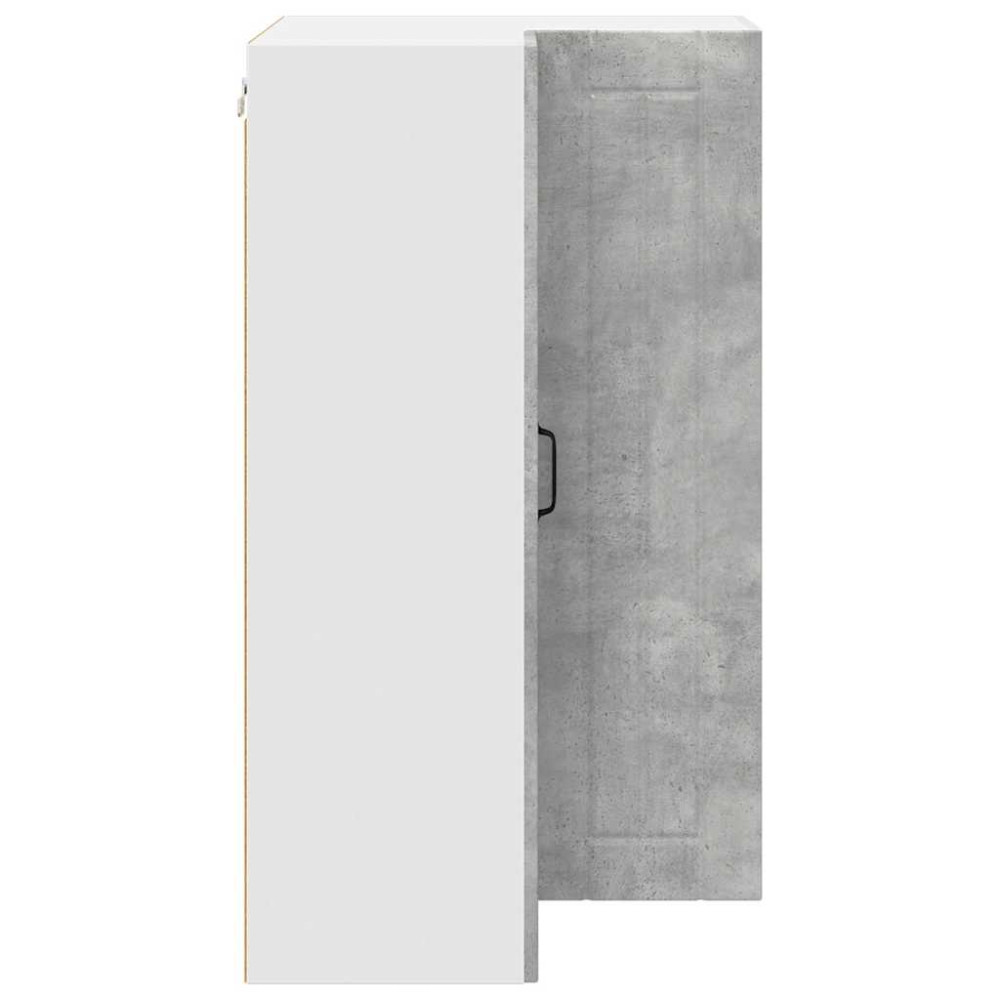 Produktbild för Vägghörnskåp LUCCA Betonggrå 57 x 57 x 100 cm Konstruerat trä
