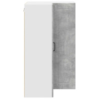 Produktbild för Vägghörnskåp LUCCA Betonggrå 57 x 57 x 100 cm Konstruerat trä