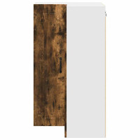 Produktbild för Vägghörnskåp LUCCA Rökt ek 57 x 57 x 100 cm Konstruerat trä