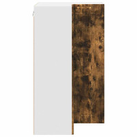 Produktbild för Vägghörnskåp LUCCA Rökt ek 57 x 57 x 100 cm Konstruerat trä