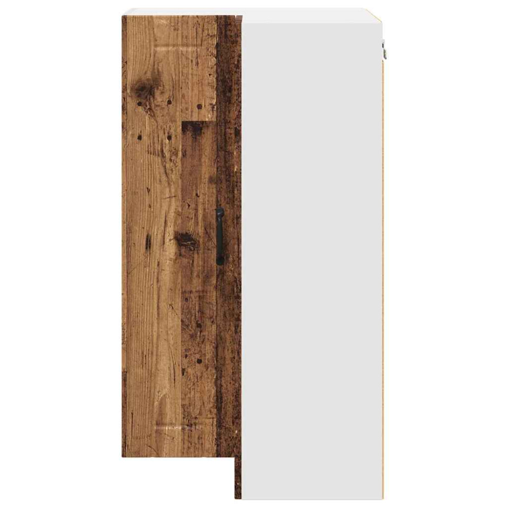 Produktbild för Vägghörnskåp LUCCA Gammalt trä 57 x 57 x 100 cm Konstruerat trä