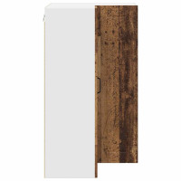 Produktbild för Vägghörnskåp LUCCA Gammalt trä 57 x 57 x 100 cm Konstruerat trä