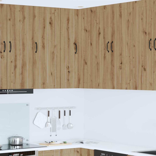 vidaXL Vägghörnskåp LUCCA Artisan-ek 57 x 57 x 100 cm Konstruerat trä