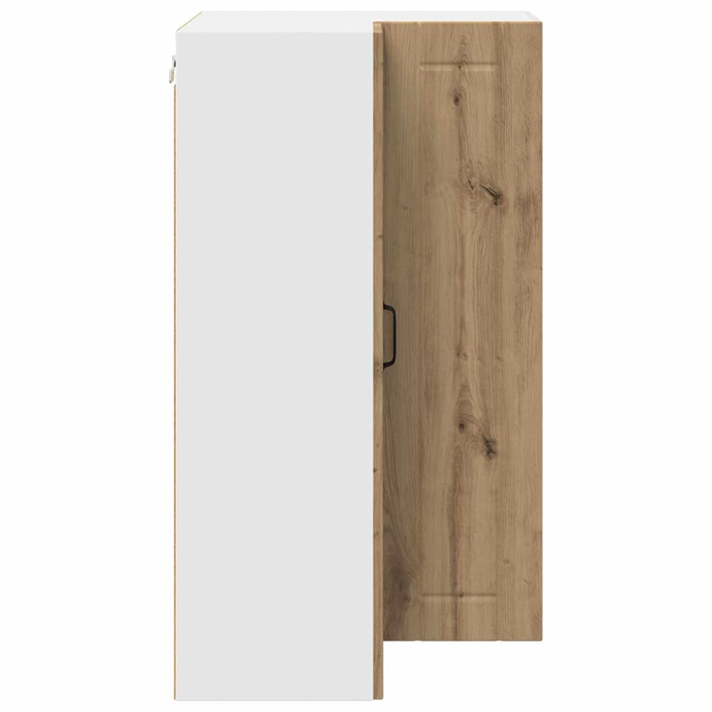 Produktbild för Vägghörnskåp LUCCA Artisan-ek 57 x 57 x 100 cm Konstruerat trä