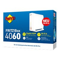 Produktbild för FRITZ!Box 4060 - trådlös router - Wi-Fi 6 - skrivbordsmodell