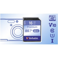 Produktbild för Verbatim - flash-minneskort - 16 GB - SDHC